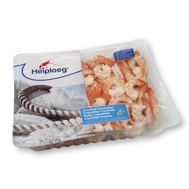 Cooked and peeled tail on prawns